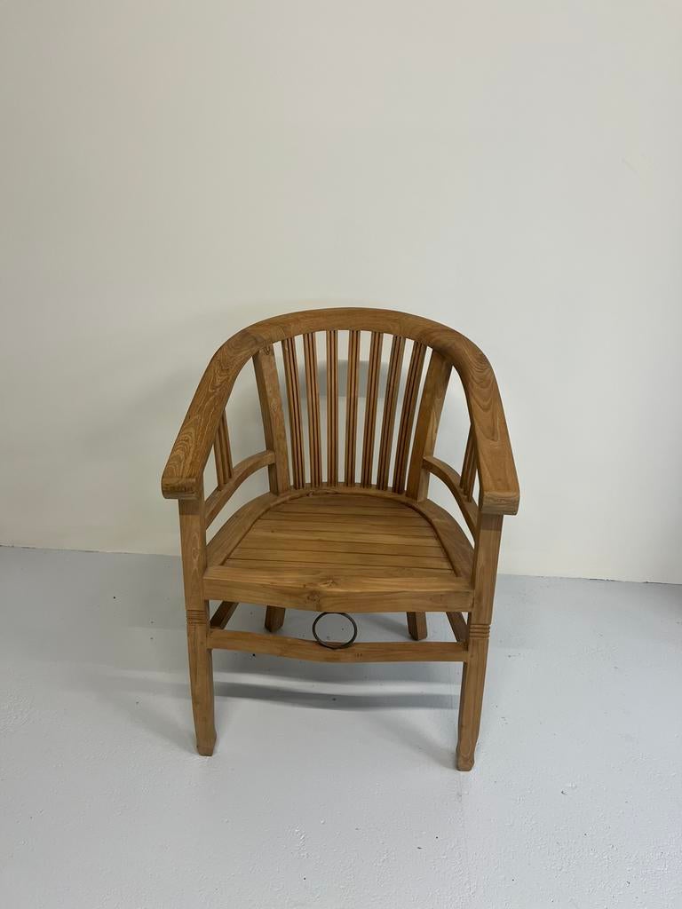 Teak houten tuinstoel, Ophalen of Verzenden, Zo goed als nieuw, Stoel(en)