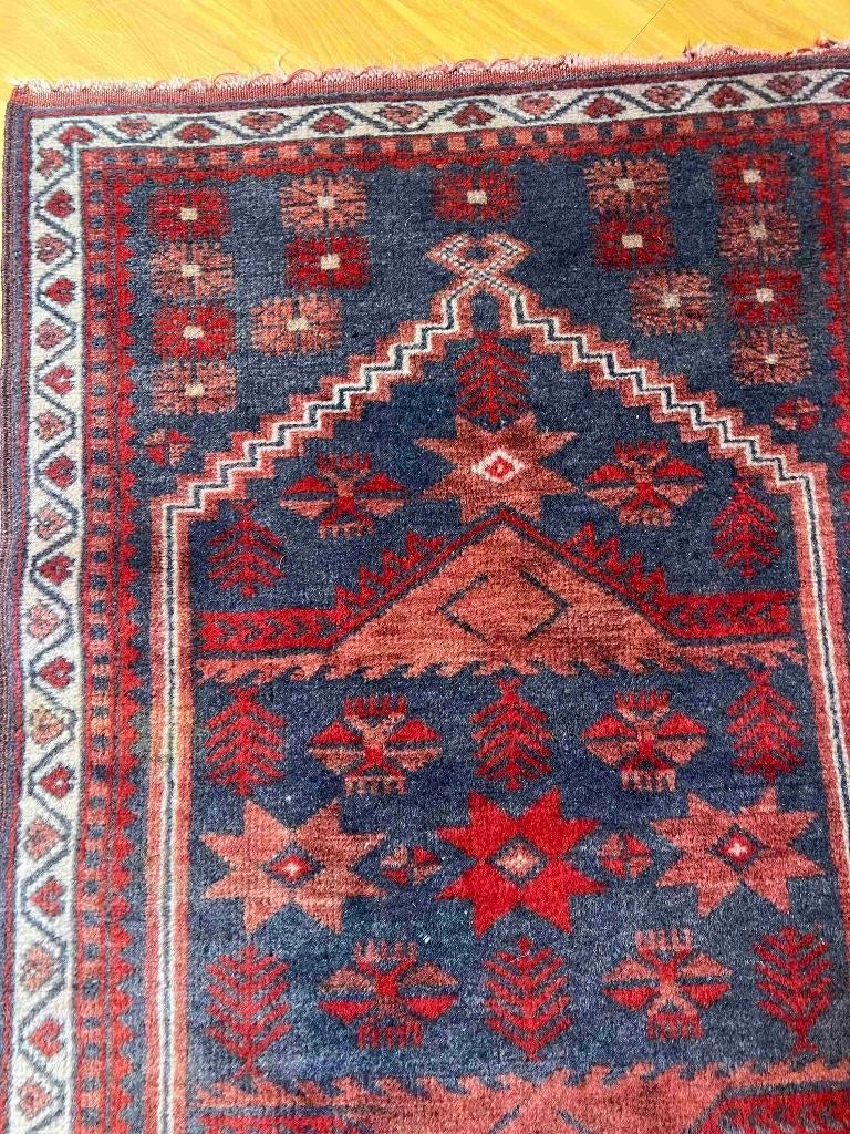 Handgeknoopt Beluchi tapijt 122/71, Gebruikt, 100 tot 150 cm, Etten-Leur, DJT@dejuistetoon.eu