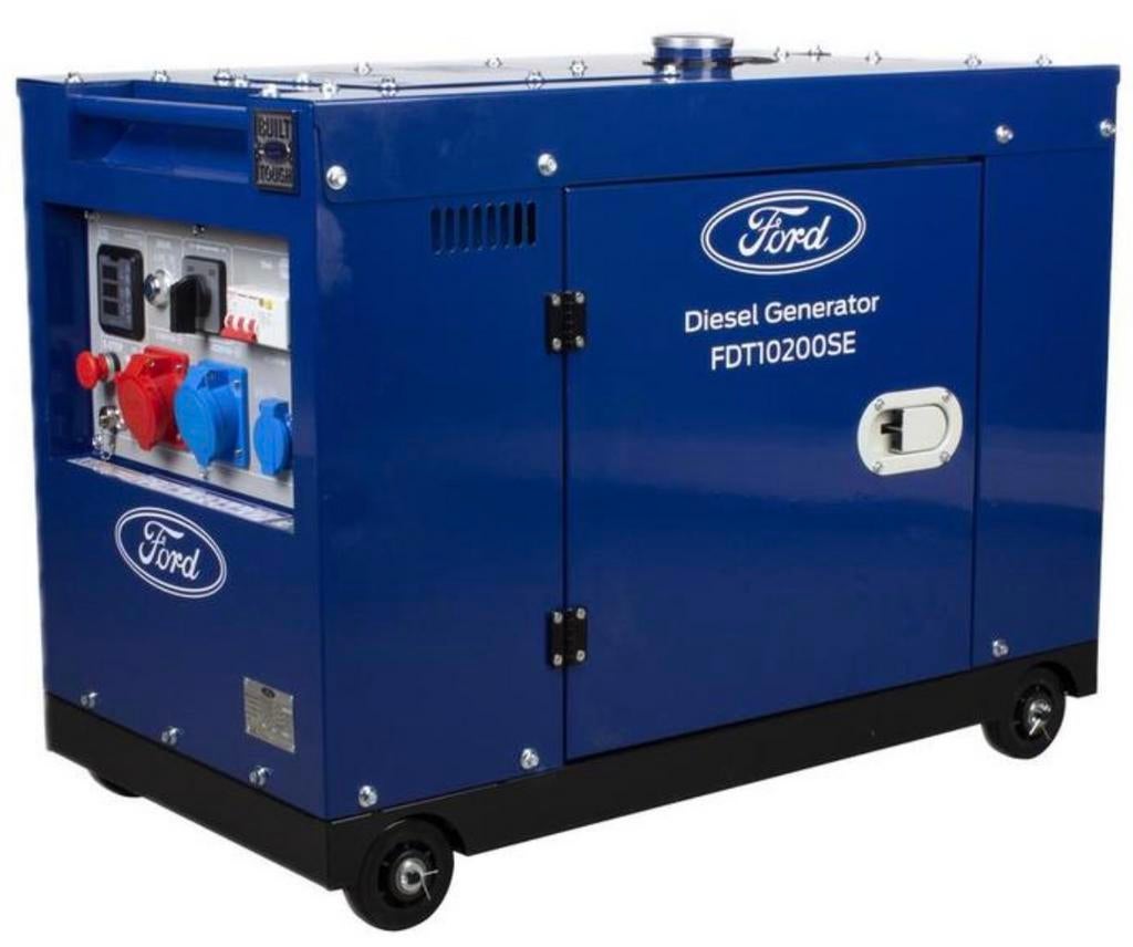 Ford Diesel Generator FDT10200SE -  nieuw! Nergens goedkoper, Doe-het-zelf en Verbouw, Aggregaten, Elektrisch startend, Dieselolie