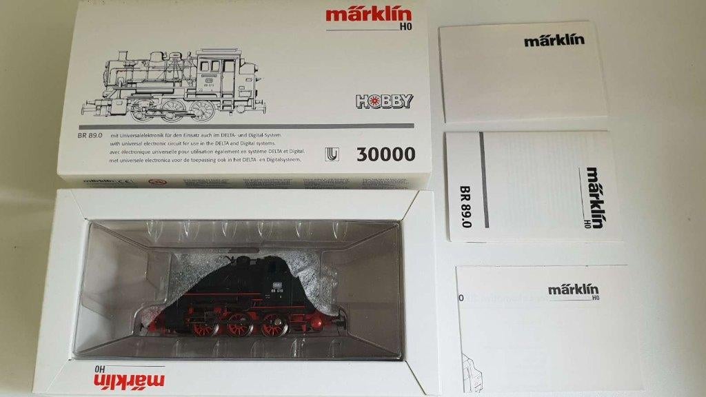 Märklin 30000 - Stoomlok BR 89 010 van de DB in ovp, Wisselstroom, Locomotief, Ophalen of Verzenden, Zo goed als nieuw