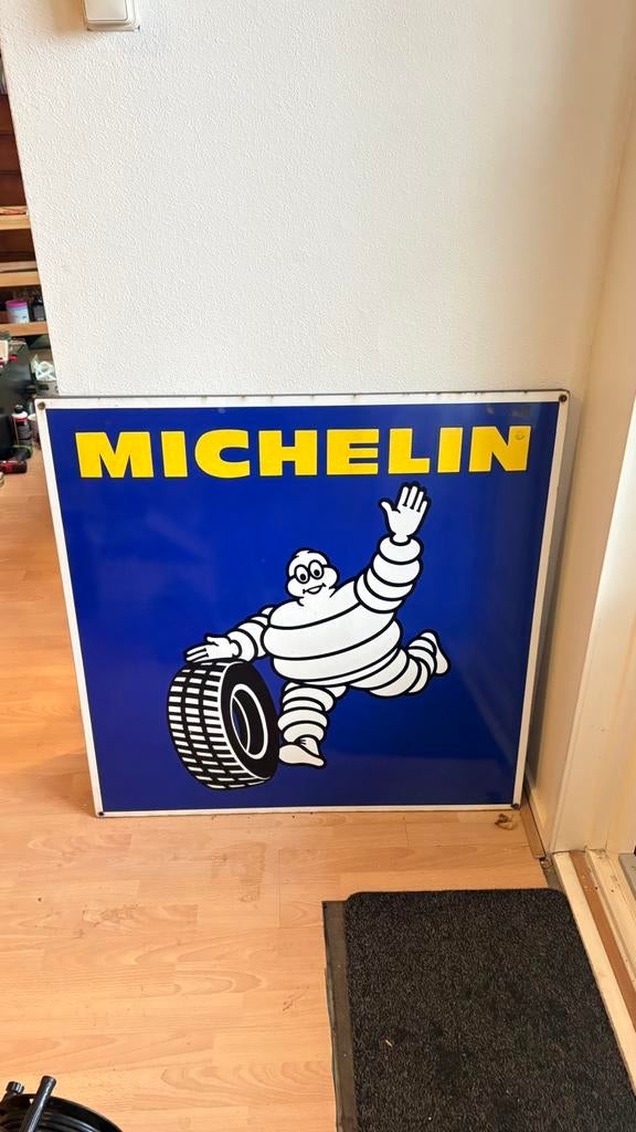 Michelin Banden Reklame Bord, Verzamelen, Merken en Reclamevoorwerpen, Ophalen of Verzenden, Zo goed als nieuw, Reclamebord
