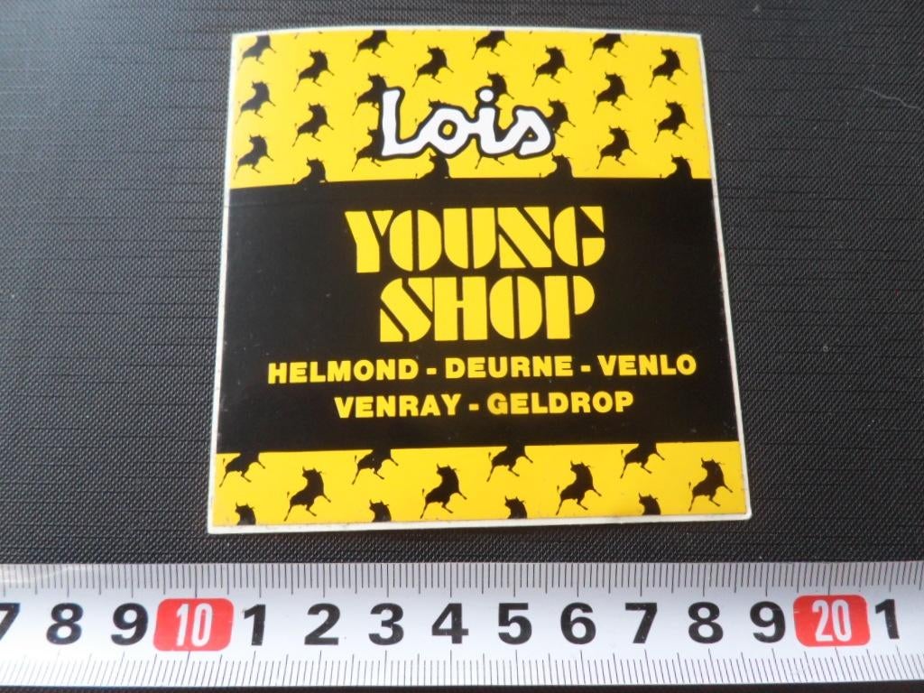 sticker 116 LOIS jeans young shop helmond venlo geldrop *, Verzamelen, Ophalen, Zo goed als nieuw