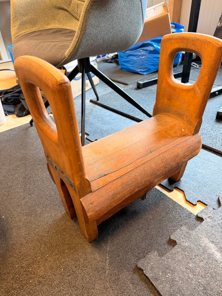 Houten kinderbankje / voetenbankje/ Gym bok, Ophalen, Gebruikt