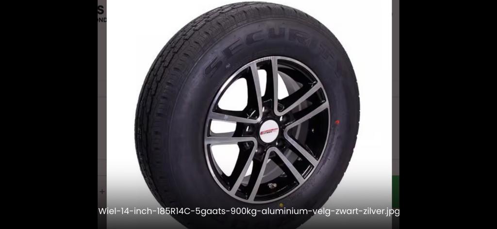 Aluminium velgen met nieuwe banden 185R14, Caravans en Kamperen, Caravan accessoires, Ophalen, Nieuw
