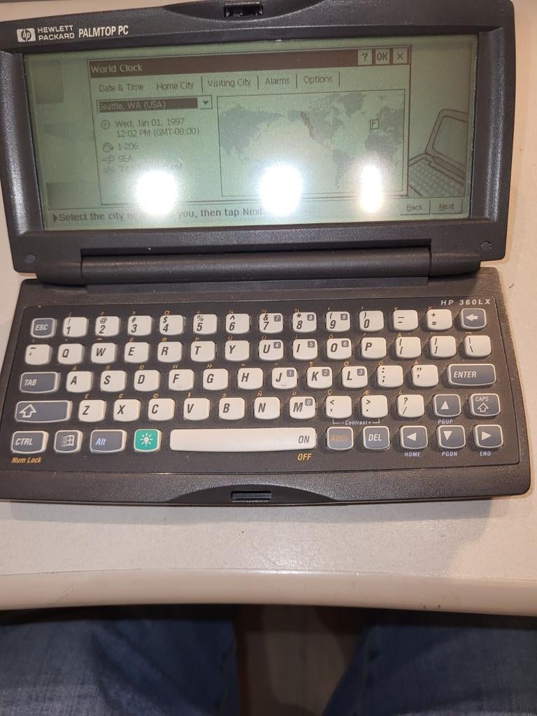 HP 360LX Palmtop PC met Docking Station, Computers en Software, Overige Computers en Software, Gebruikt, Ophalen of Verzenden