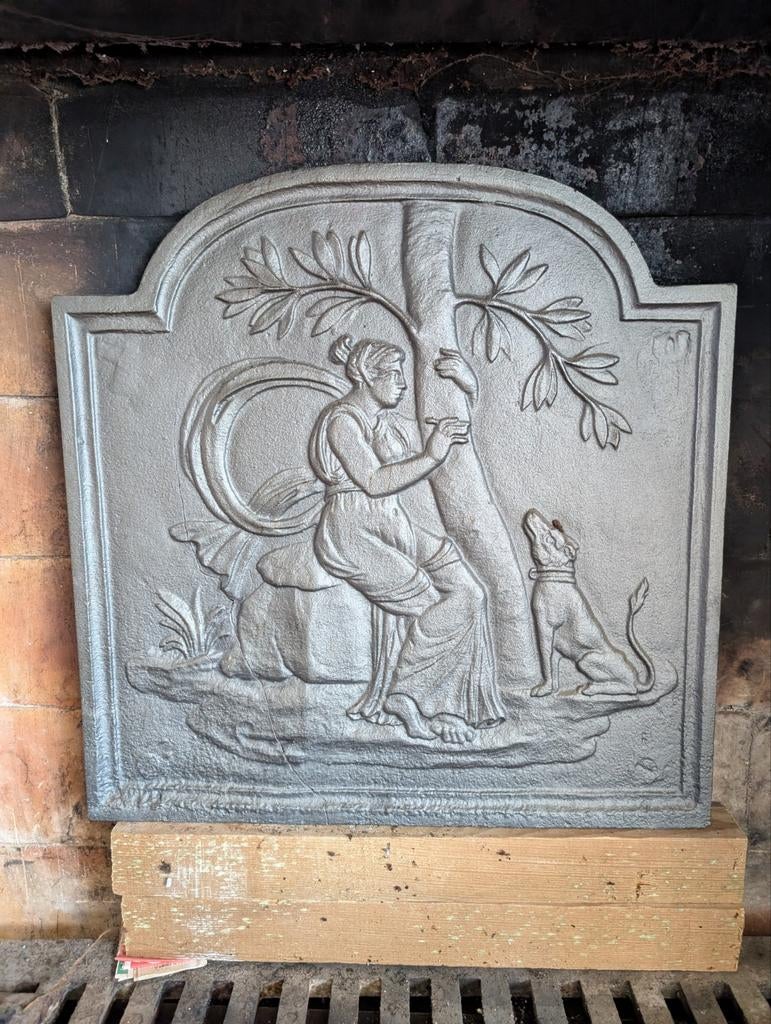 Haardplaat gietijzer, Ophalen, Gebruikt