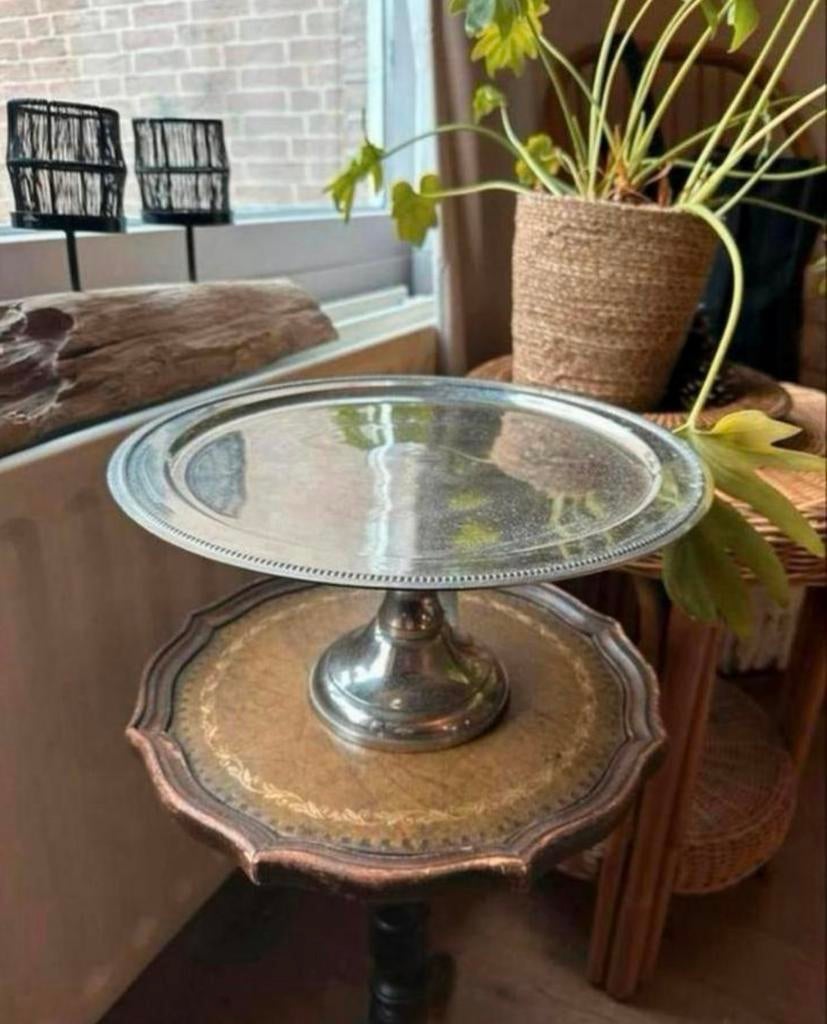 Zilverkleurige etagere van riviera maison - groot formaat, Huis en Inrichting, Woonaccessoires | Etagères, Ophalen of Verzenden