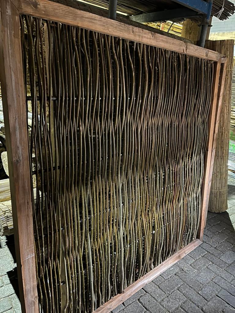 Schutting riet bamboe wilgenmat/scherm heidemat boomschors, Tuin en Terras, Overige materialen, Gerard Krale, Nieuw, Ophalen of Verzenden