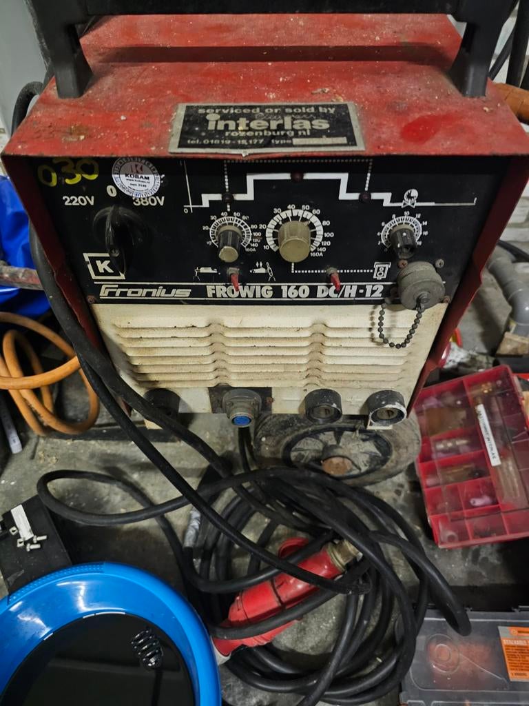 TIG Lasmachine - Fronius Frowig 160 DC/H-12, Ophalen of Verzenden, Gebruikt, Minder dan 150 ampère, Tig