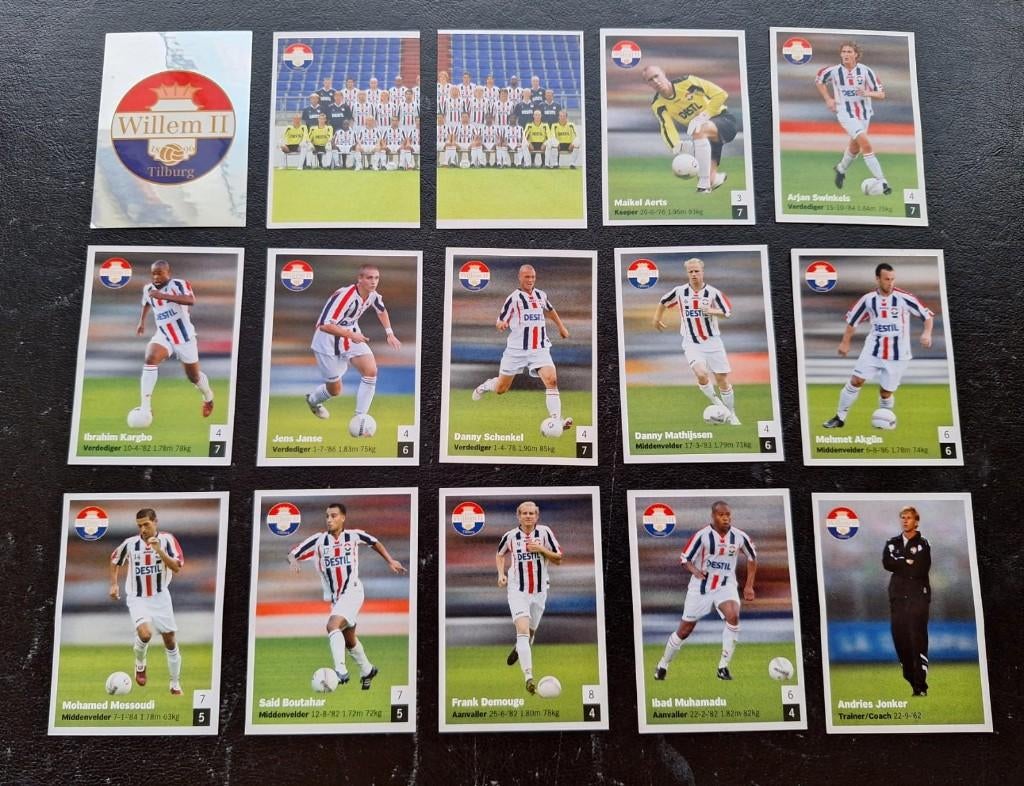 Complete set stickers Willem II 2008-09, Ophalen of Verzenden, Zo goed als nieuw, Willem II, Poster, Plaatje of Sticker