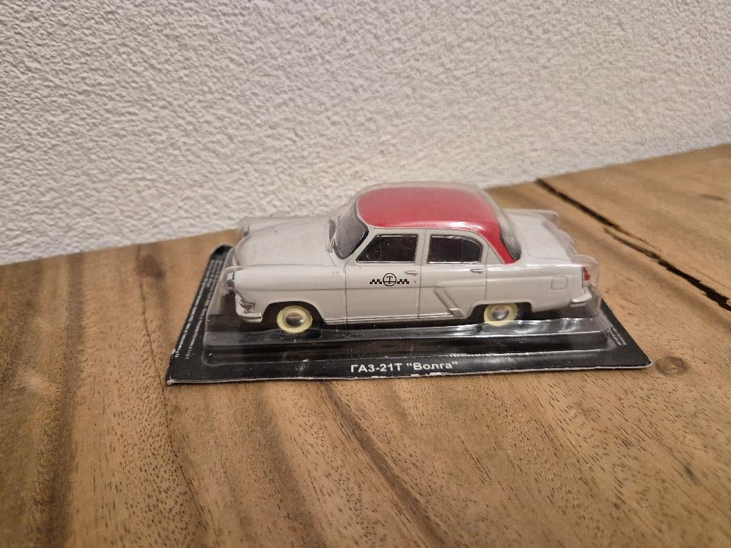 Soviet modelauto Gaz-21 i "Volga Taxi" DeAgostini, Hobby en Vrije tijd, Modelauto's | 1:43, Overige merken, DeAgostini, Auto, DeAgostini