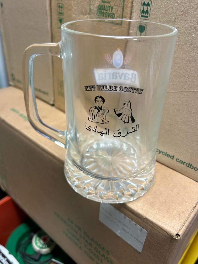 Bavaria pul glas dubbeldruk, Verzamelen, Biermerken, Ophalen, Zo goed als nieuw, Glas of Glazen, Bavaria