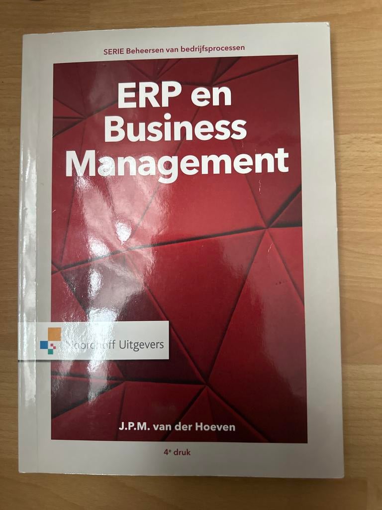 ERP en Business Management - Studieboek, Boeken, Ophalen of Verzenden, Zo goed als nieuw, Management