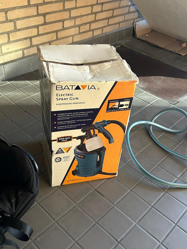 Batavia Verfspuit - Elektrische verfspuit, Doe-het-zelf en Verbouw, Gereedschap | Overige machines, Ophalen of Verzenden, Zo goed als nieuw