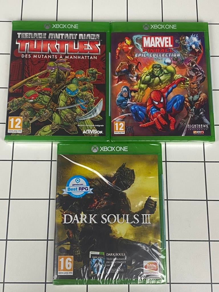 Xbox One SEALED Games – Nieuw – Dark Souls III TMNT Marvel, Vanaf 18 jaar, 1 speler, Nieuw, FromSoftware, Activision, Marvel