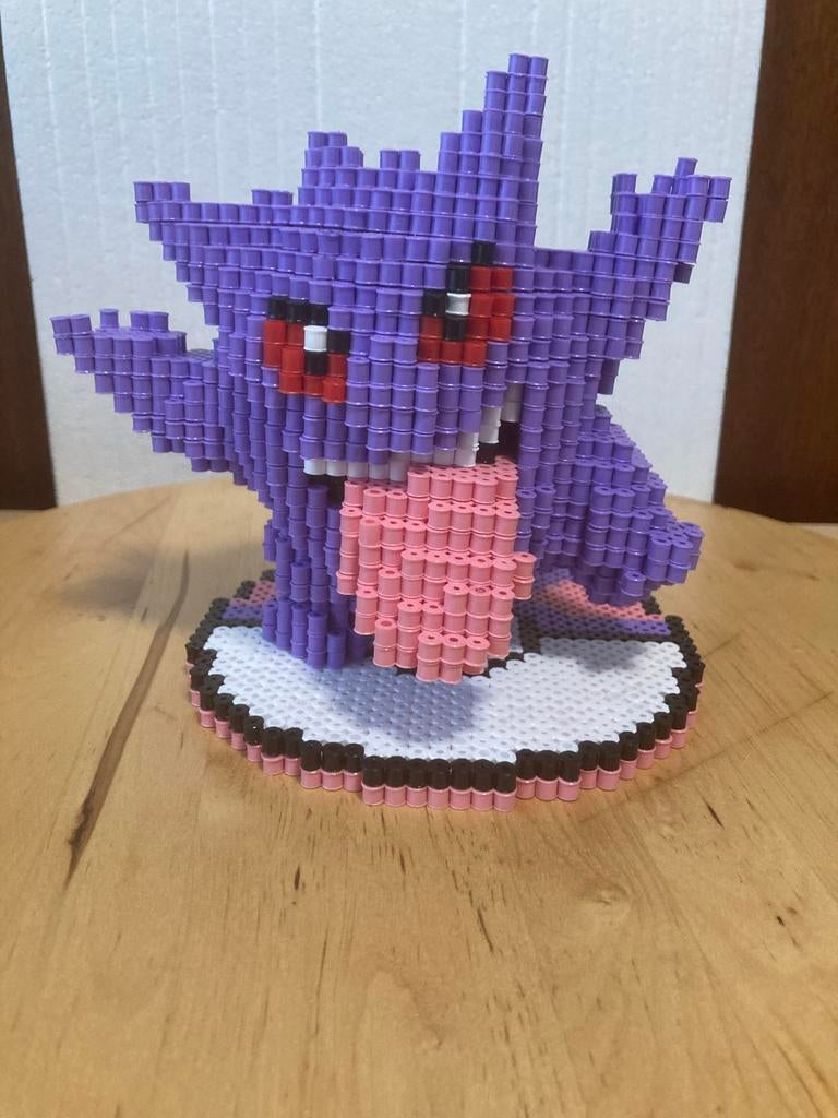 Strijkkralen Gengar - Handgemaakt Pokemon Figuur, Overige genres, 1 speler, Nieuw, Ophalen of Verzenden