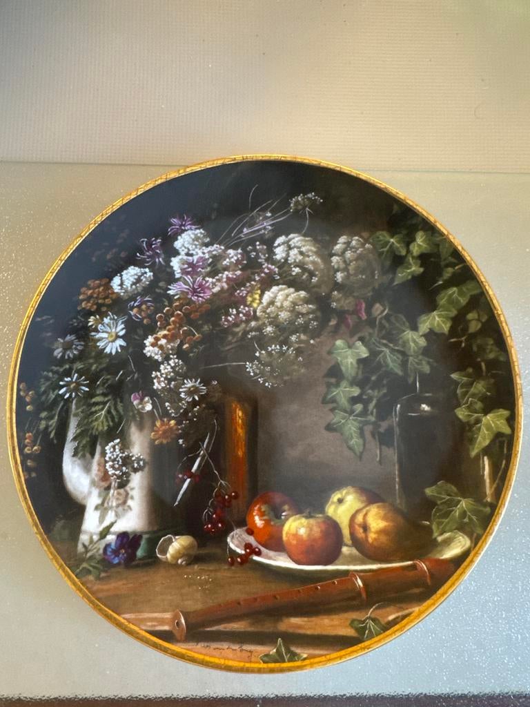 Vintage Mosa Wandbord Stilleven met Veldbloemen, Antiek en Kunst, Antiek | Wandborden en Tegels, Ophalen of Verzenden