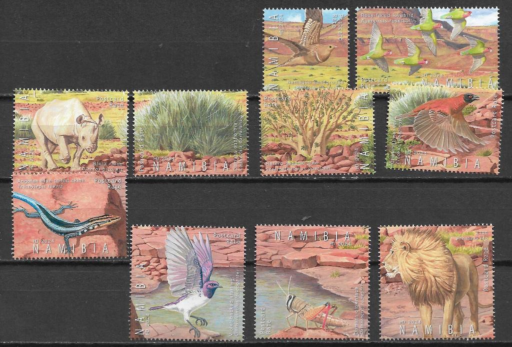 Namibie 2024 Etendeka Plateau flora en fauna postfris, Verzenden, Overige landen, Postfris