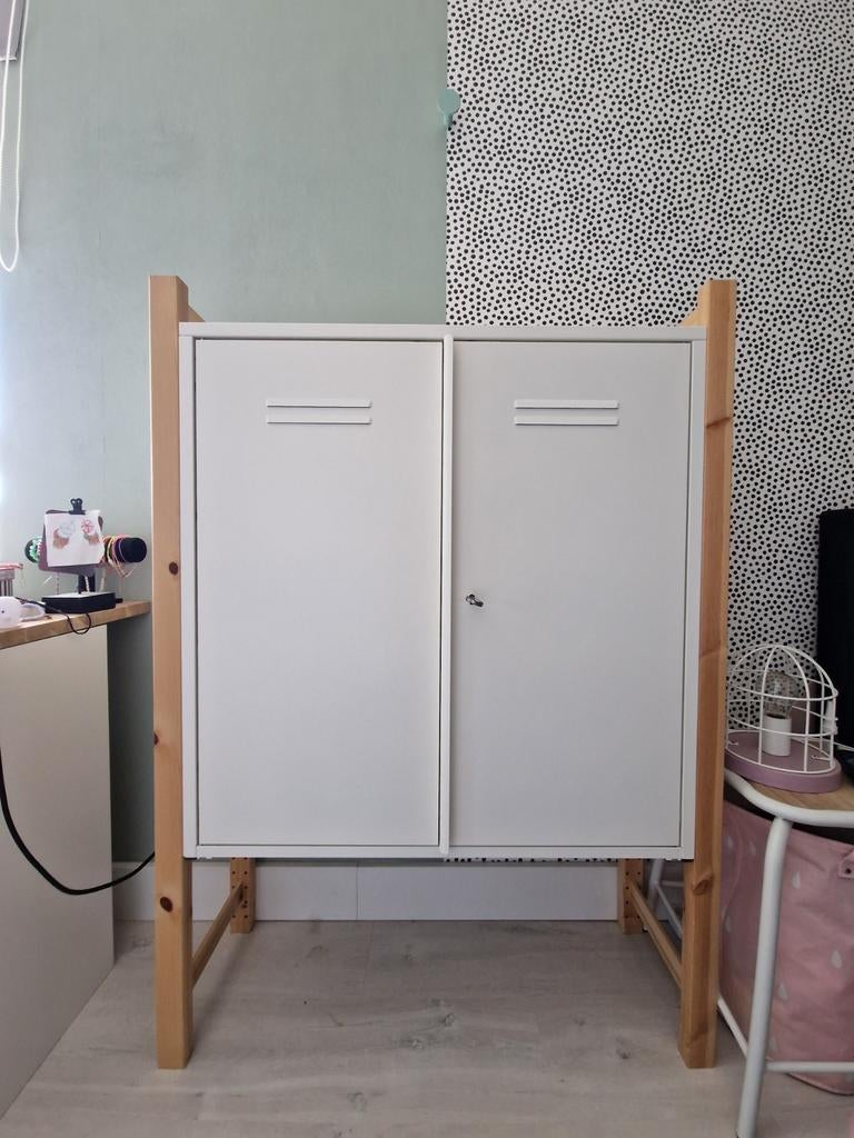 Ivar Ikea locker kast op houten frame, Ophalen of Verzenden