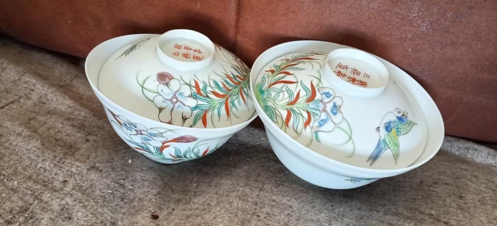 Twee Chinese schaaltjes, Ophalen of Verzenden