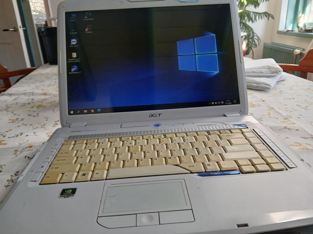 Acer aspire laptop, Ophalen, Gebruikt, Draadloos, Qwerty