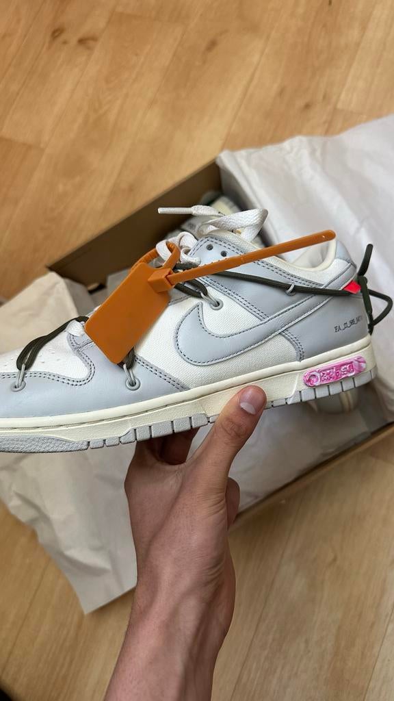Nike Dunk Low Off-White Lot 22 - Maat 43, Kleding | Heren, Schoenen, Ophalen, Nieuw, Wit, Sneakers of Gympen