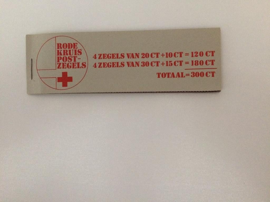 postzegelboekje Rode Kruis Nederland 1016 en 1018, Ophalen of Verzenden, Na 1940, Postfris