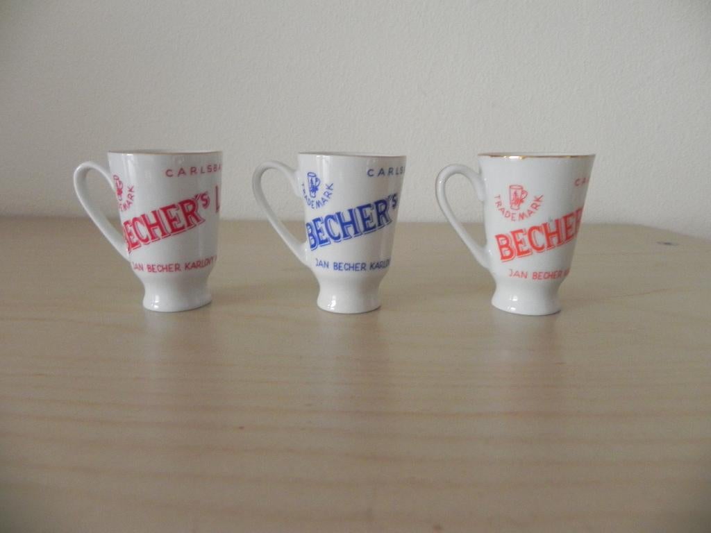 Becher's liqueur Tsjechische shotglaasjes Karlovy Vary, Ophalen, Overige typen, Zo goed als nieuw, Overige stijlen