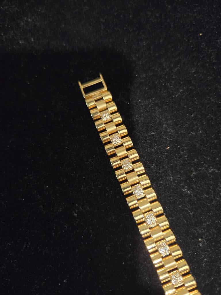 14 k gouden rolex model armband 21,7 gram, Ophalen of Verzenden, Nieuw, Goud, Goud