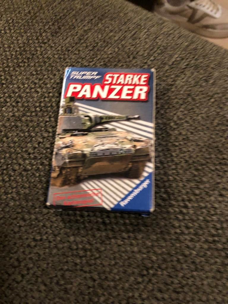 Super Trumpf Starke Panzer kaartspel Ravensburger, Een of twee spelers, Ophalen of Verzenden, Gebruikt