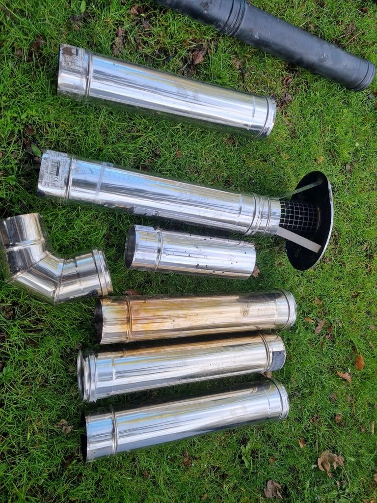 Kachelbuis en pelletkachel buis, Ophalen of Verzenden, Gebruikt, Hout, Overige soorten