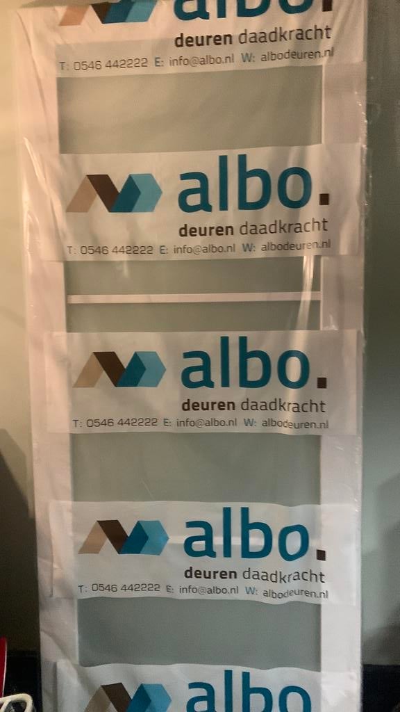 Nieuwe opdekdeur steellook albo wit, Ophalen of Verzenden, Nieuw, Binnendeur, 200 tot 215 cm