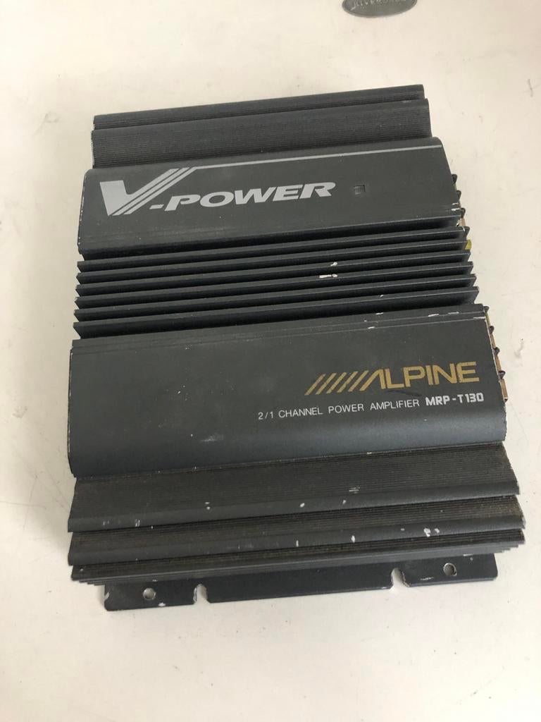 Alpine V-Power 2/1 kanaals versterker MRP-T130, Ophalen of Verzenden, Zo goed als nieuw