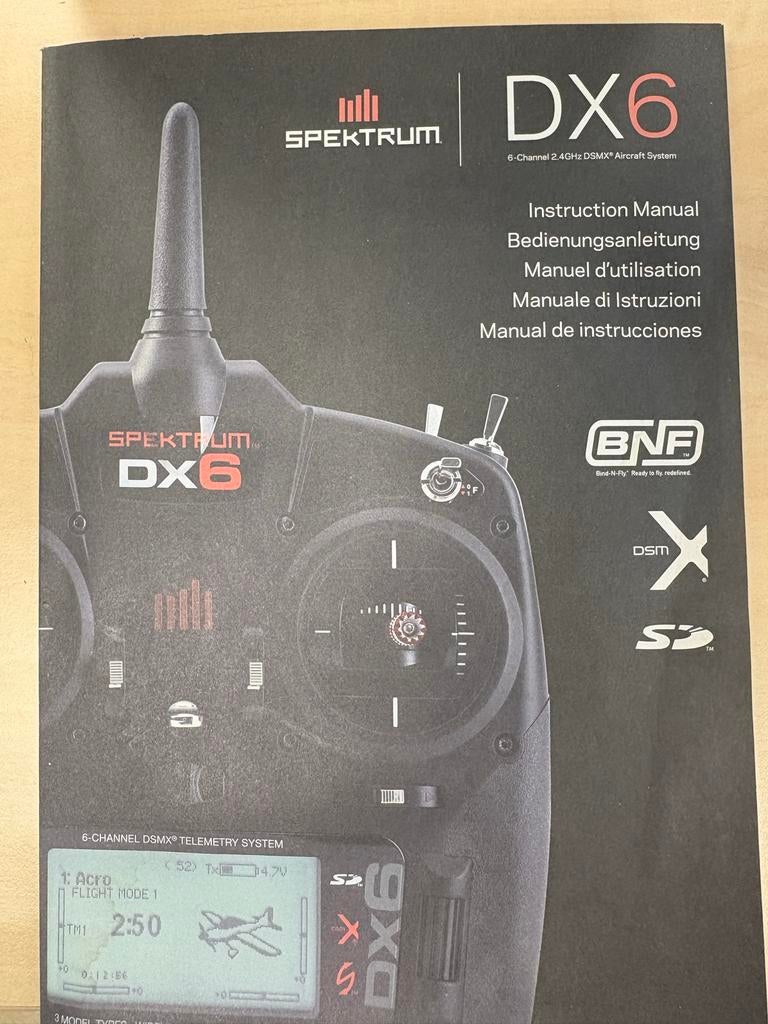 Spektrum DX6 zender voor RC helikopter - Zeer weinig gebruik, Ophalen of Verzenden, Zo goed als nieuw