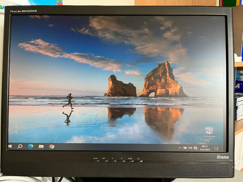 Iiyama ProLite B2403WS 24 inch monitor, Ophalen, Gebruikt, Full HD, VGA