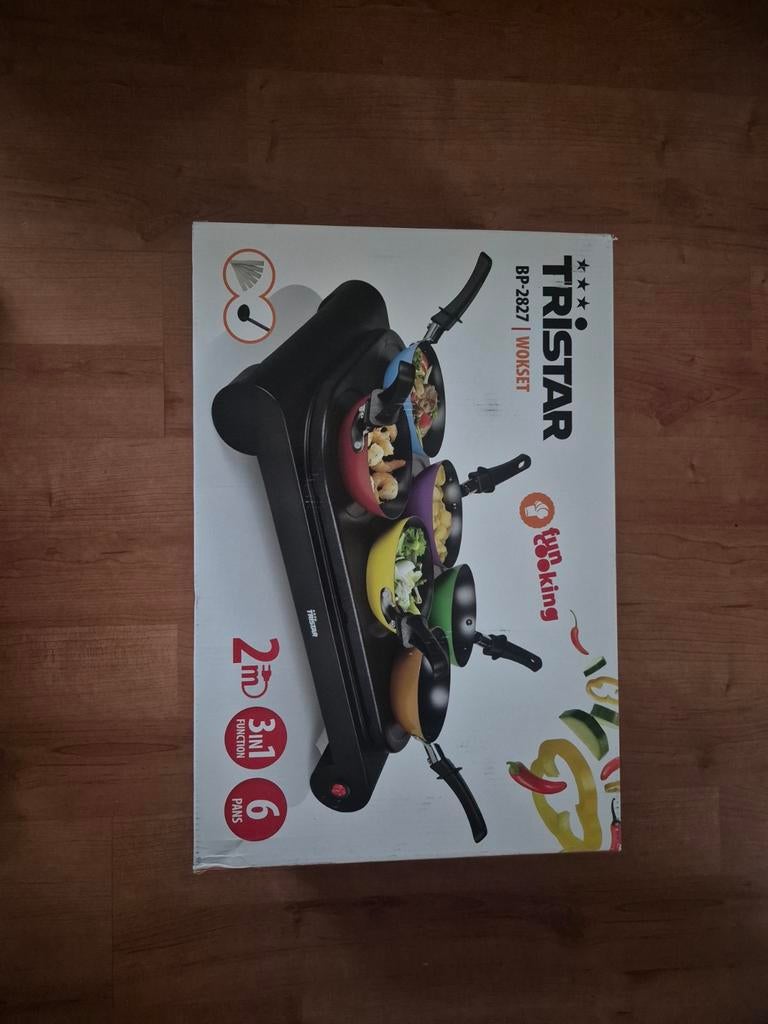 Tristar Wokset BP-2827 nieuw in doos - 6 pannen, Ophalen, Nieuw