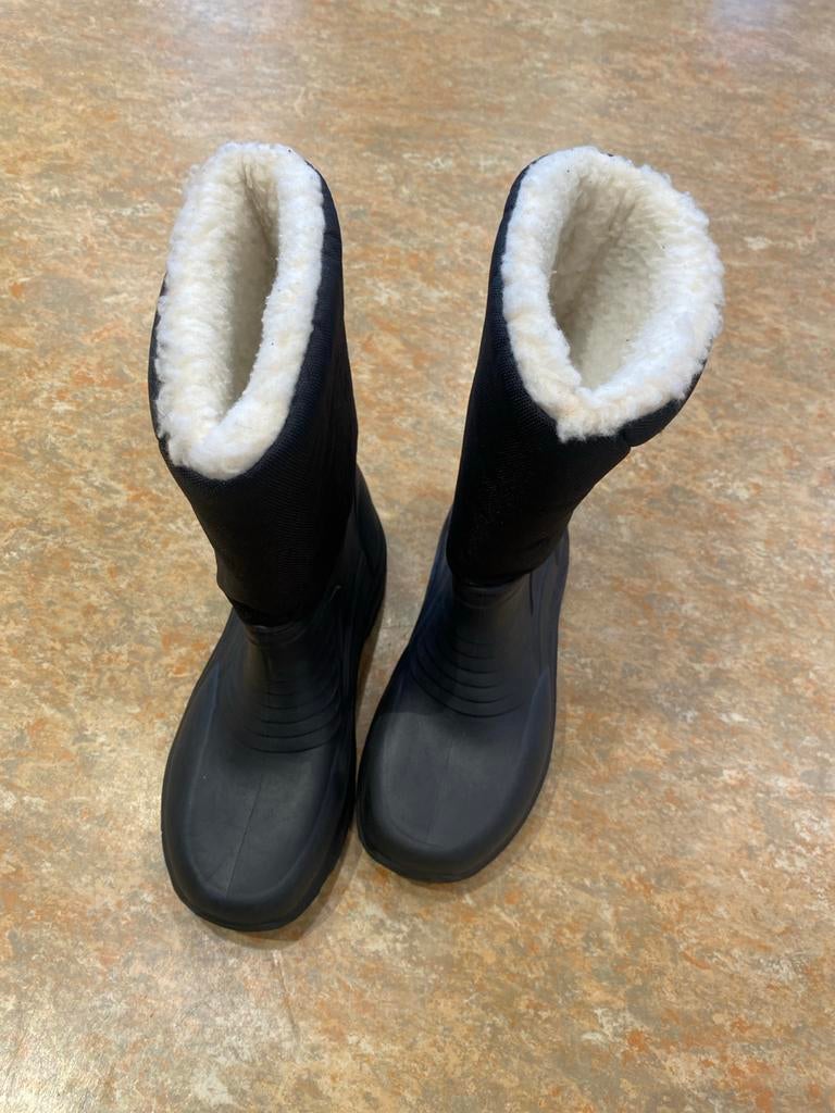 Zwarte Snowboots met Witte Voering, Kleding | Dames, Ophalen, Zo goed als nieuw, Zwart, Snowboots