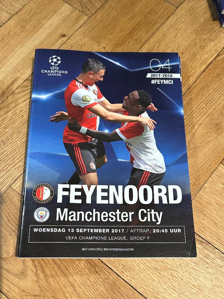 Champions League programmaboekjes Feyenoord, Ophalen of Verzenden, Zo goed als nieuw, Feyenoord, Boek of Tijdschrift
