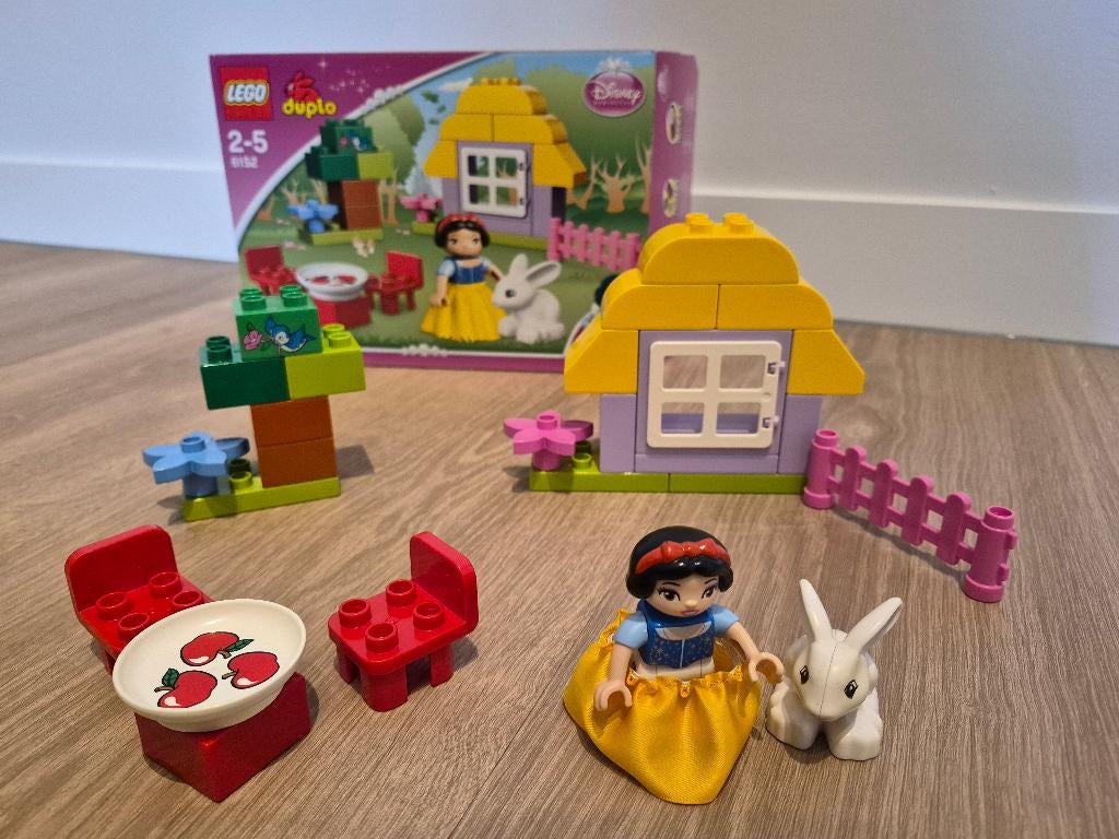 Duplo 6152 Disney Princess Sneeuwwitje's huisje COMPLEET, Kinderen en Baby's, Speelgoed | Duplo en Lego, Ophalen of Verzenden