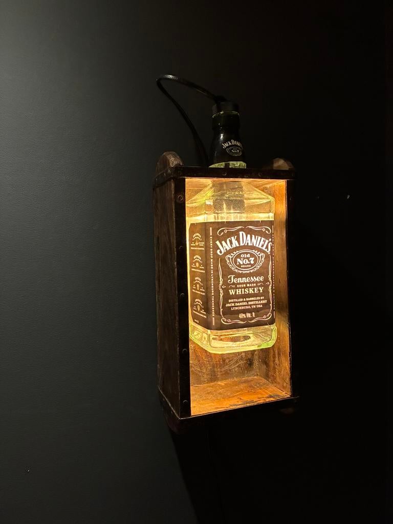 Jack Daniel’s steenmal wandlamp, Ophalen of Verzenden, Nieuw, Glas, Mancave, womancave, vaderdag