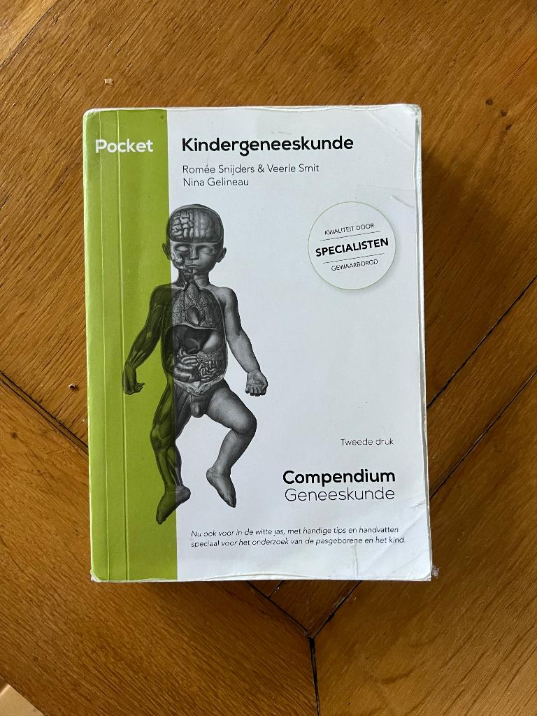 Compendium zakbundel geneeskunde Kind, Ophalen of Verzenden, Beta, Zo goed als nieuw, WO