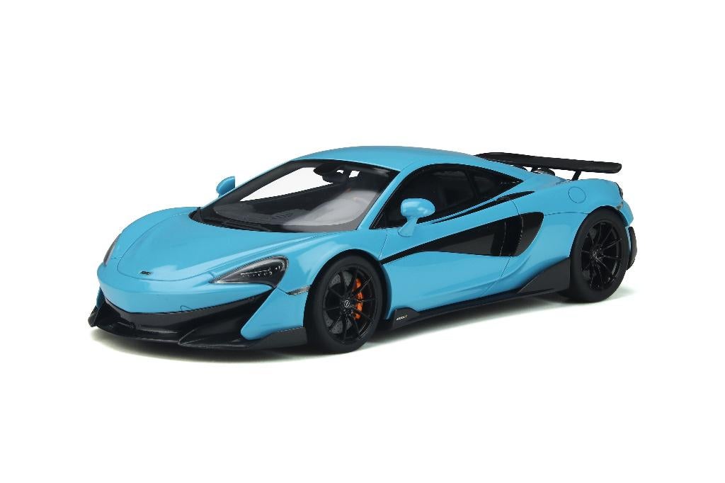 McLaren 600LT Long Tail Curacao Blauw 2018 GT Spirit GT310, Hobby en Vrije tijd, Modelauto's | 1:18, Overige merken, Auto, Verzenden
