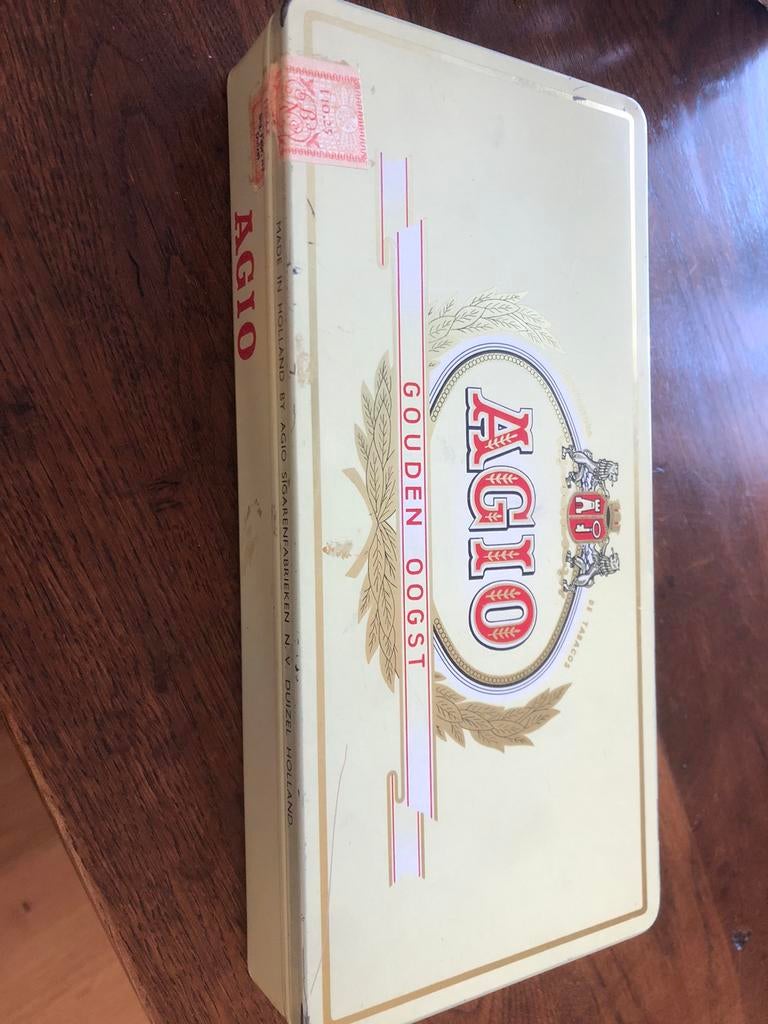 Sigaren blik, Ophalen of Verzenden, Gebruikt, Tabaksdoos of Verpakking