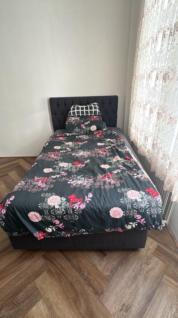 Boxspring bed 120x200 cm, Ophalen, Gebruikt, Twijfelaar, 120 cm