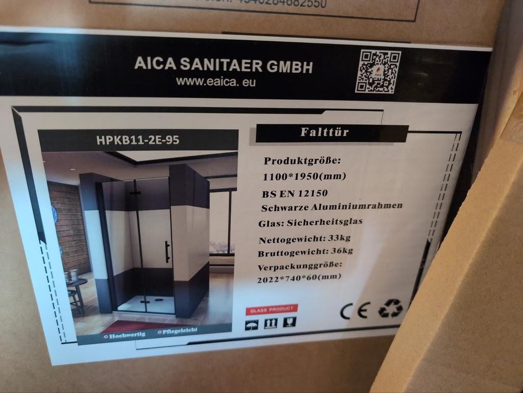 Douche deuren nieuw., Deurkozijn, Nieuw, Hout, Ophalen