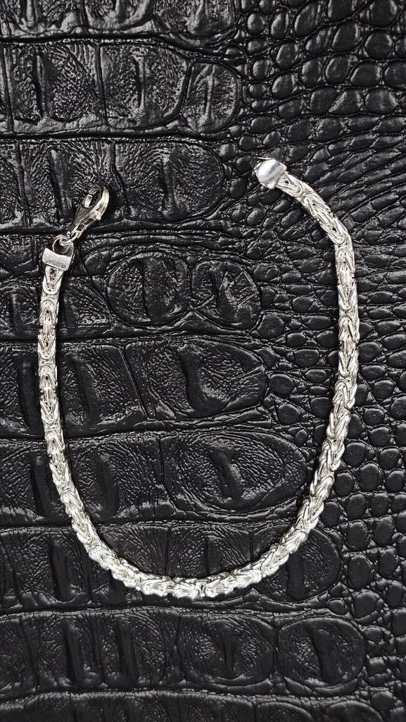 925 Italiaans Zilveren Koningsschakel Armband 20cm / 3mm