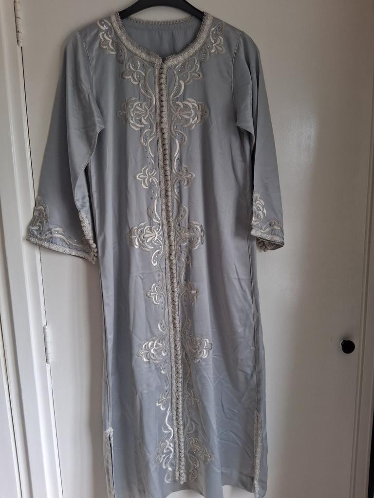 Elegante Marokkaanse jurk - Maat M/L, Maat 38/40 (M), Ophalen of Verzenden, Grijs, Gedragen