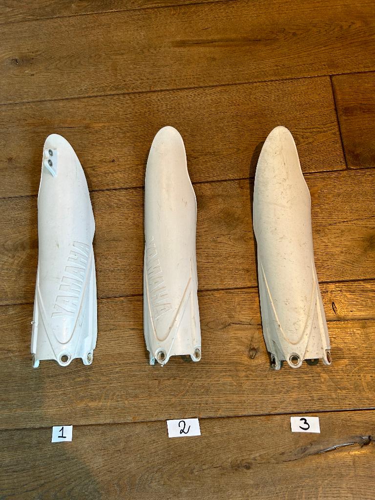 Voorvork beschermer YZ / YZF / WR / WRF - wit of blauw, Motoren, Ophalen of Verzenden