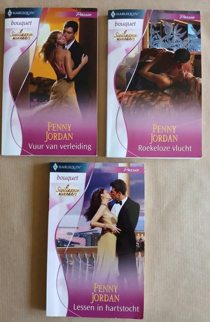 Harlequin Bouquet: Serie Siciliaanse minnaars, Ophalen of Verzenden, Zo goed als nieuw, Penny Jordan, Nederland
