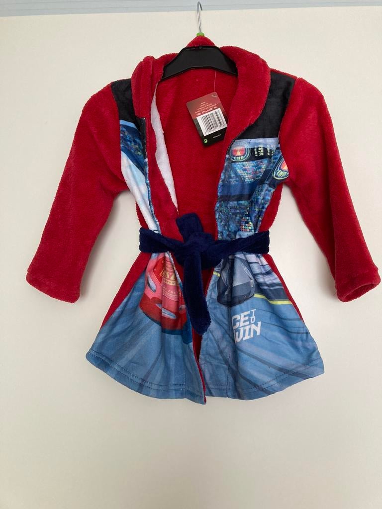 Nieuw cars disney badjas / auto cars rood maat 92, Ophalen of Verzenden, Nieuw, Jongen, Nacht- of Onderkleding